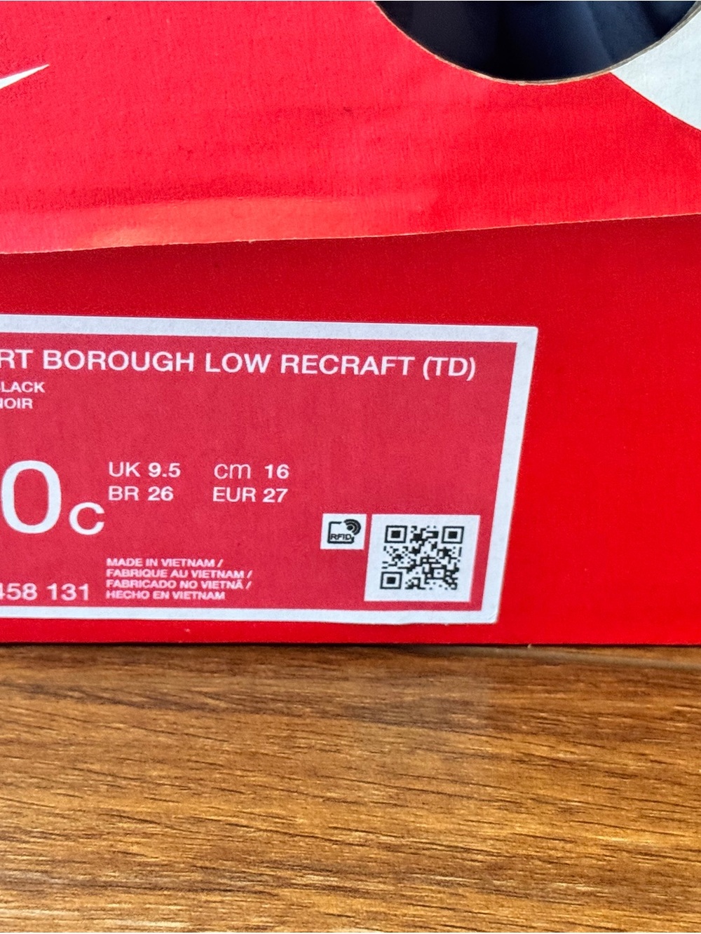 New Nike Court Borough Low Recraft Kids/Toddler Sneakers 10C - Picture 3 of 7